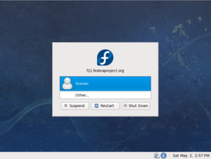 Fedora 11: Login-Screen nach nur 20 Sekunden (Foto: fedoraproject.org)