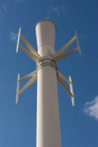 Handymast-Windturbine: definitiv förderungswürdig (Foto: Ericsson)