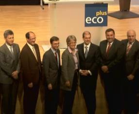 Referenten auf der ecoplus Jahrestagung 2011 (Foto: pressetext.tv)