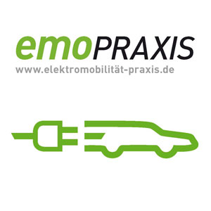 elektromobilität PRAXIS: Logo und Keyvisual