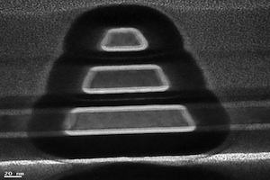 4D-Transistor: Blick durch das Elektronenmikroskop (Foto: purdue.edu)