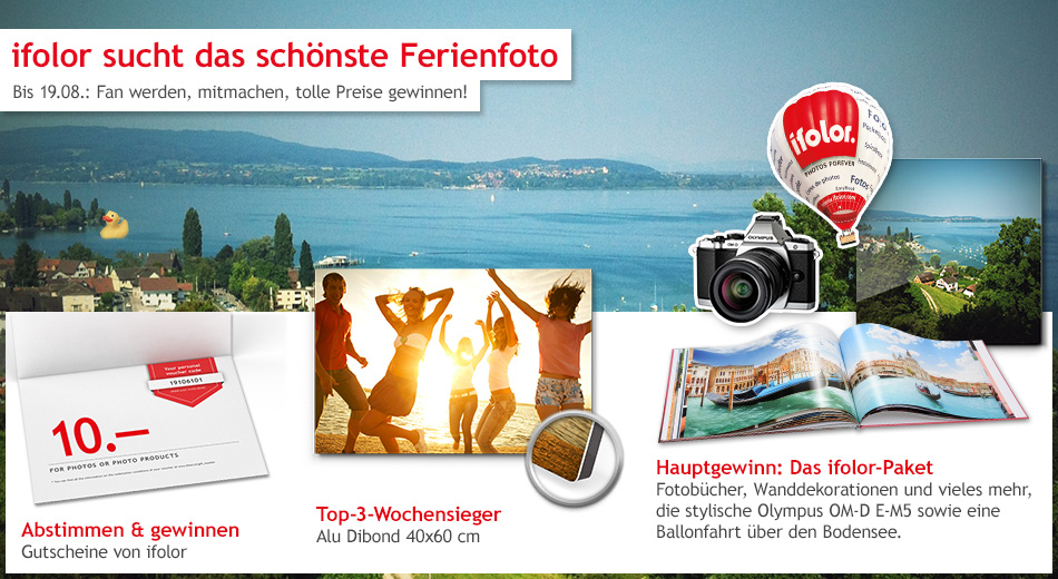 ifolor Fotowettbewerb auf Facebook sucht das schönste Ferienbild