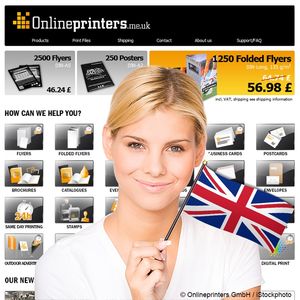 Printed products for the UK online