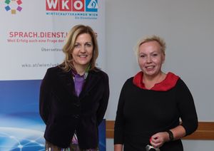 Mag. Sabine Kern und Dr. Ursula B. Horak (v.l.) (Foto: WKW/Richard Tanzer)