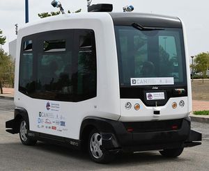 Elektro-Minibus: dank KI Vollautonomie für mehr Effizienz (Foto: uc3m.es)
