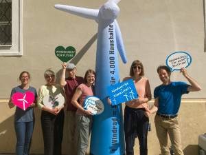 Positive Energie beim Tag des Windes (Foto: IG Windkraft)