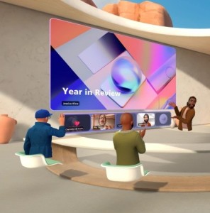 Microsoft-Teams Meeting jetzt in 3D-Umgebung mit 3D-Avataren (Bild: microsoft.com)