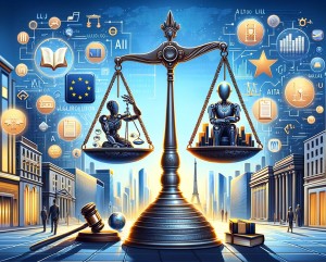 EU regelt Künstliche Intelligenz: KI-Inhalte sind künftig zu kennzeichnen (Bild: ChatGPT/Dall-E)