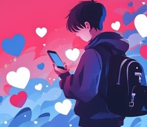Am Handy: LGBT-Kinder nutzen verstärkt Dating-Apps (Bild: KI-generiert von Dee, pixabay.com)