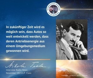 Prognose von Ingenieur Nikola Tesla (Bild: ÖVR)