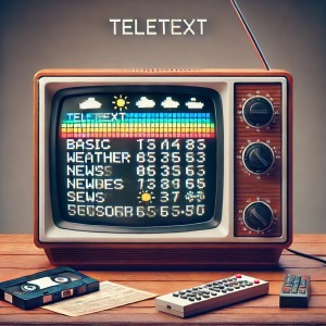 Teletext: Trotz digitaler Revolution weiterhin regelmäßig genutzt (Bild: ChatGPT/Dall-E))