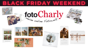 fotoCharly Black Friday Aktion - Fotobücher, Fotokalender & Fotogeschenke