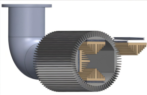 Thermoelektrischer Generator an einem Auspuffrohr (Illustration: acs.org)